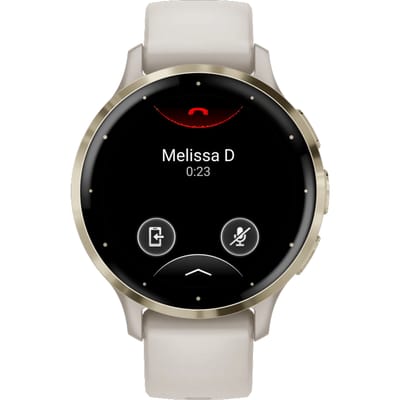 Garmin Venu 3S - Smartwatch - GPS - Wi-Fi - Ivory Soft Gold