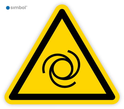 Simbol® - Stickers Automatisch Startende Machine (W018) - Formaat ▲ 25 x 25 x 25 cm.