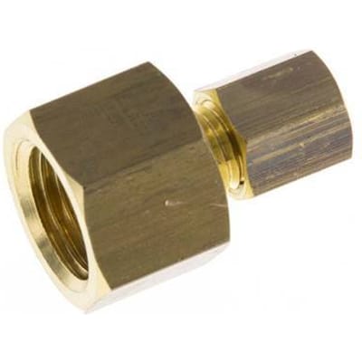 G 1/4'' x 4mm Messing Rechte Knelfitting 150 Bar DIN EN 1254-2