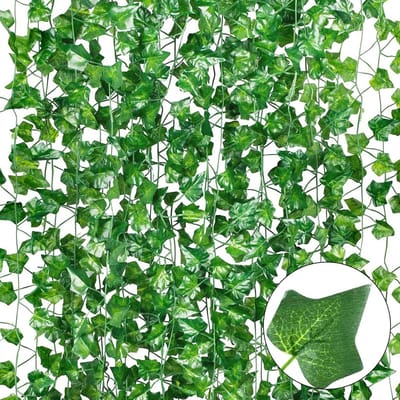 15 Kunstmatige Klimop Slinger, 230 cm lengte, nepplanten, kamerdecoratie voor keuken, bruiloft, tuin, wanddecoratie, feest, Kerstmis, Halloween, decoratie, voor groene plantendecoratie