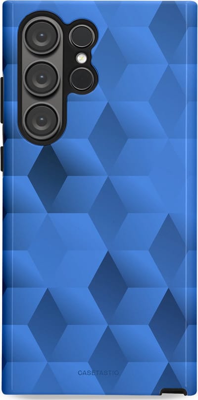 Casetastic Hoesje Geschikt voor Samsung S23 Ultra - Stijlvolle Beschermende Duo-layer Case - Hexaflow