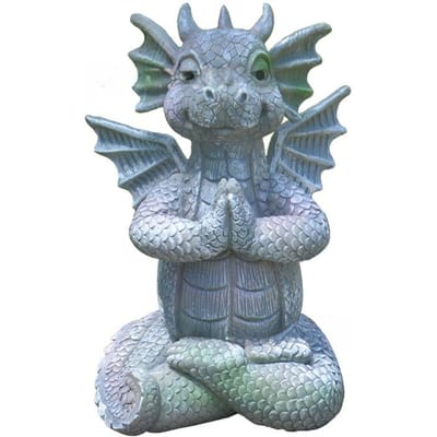 Little Dragon Meditatie Decoratie Leuk Huis Hars Ambacht Standbeeld Creatieve Tuindecoratie Decoratie Decoratie Decoratie
