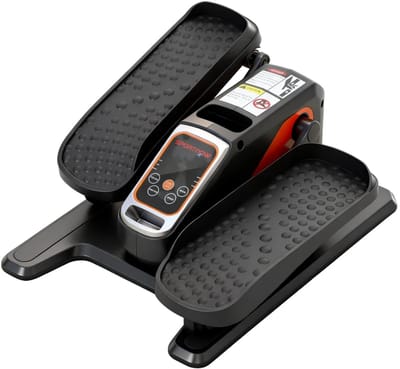 Mini-elliptische Trainer - Crosstrainer - Stoelfiets - Bureaufiets - 12 Snelheden - LED-display - met Afstandsbediening - Fietstrainer - Mini Hometrainer - Pedaalmachine - Fitness - Beentrainer - Zwart