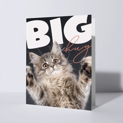 CAT'CHY Cards - wenskaart - denken aan - kat