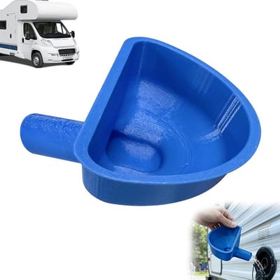 longziming -Water Trechter Voor Camper - Inlaat Funnel - Watertank Accessoire - Geïntegreerde Overloopbeveiliging - Handsfree Vullen - UV-bestendig En Robuust - Gemakkelijk Opslaan Voor Reizen - 1 Stuk