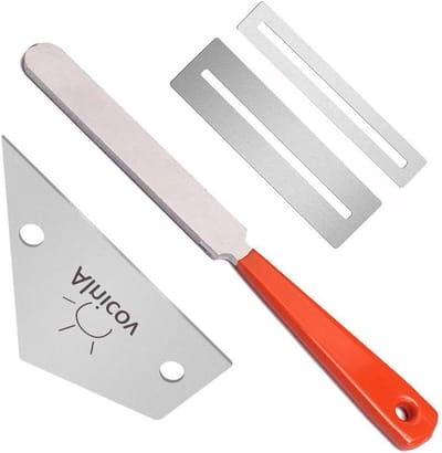 Guitar Polish Tool Set met Fret Crown File, Rocker en Keyboard Protectors voor Akoestische en Elektrische Gitaren