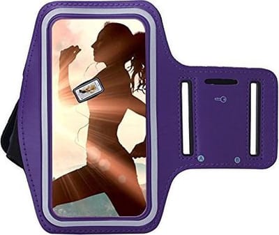 Pearlycase Sportarmband Hardloopband Paars Hoesje Geschikt voor OnePlus 7