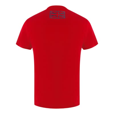 Aquascutum London 1851 Tape Logo Red T-Shirt