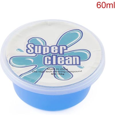 Magische Stofreiniger, Super Clean Slimy Gel voor Telefoon, Laptop, PC, Computer, Toetsenbord, Auto-accessoires, Interieur blauw