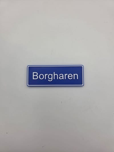 Koelkast Magneet plaatsnaam 8 X 3 CM Borgharen