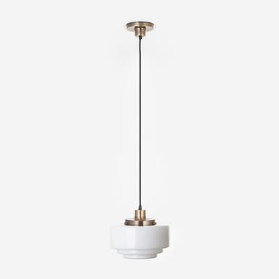 Hanglamp aan snoer Getrapt Ø 25 20's Brons - Art Deco Trade
