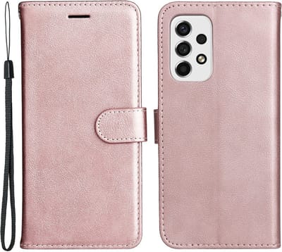 Coverup Hoesje - Geschikt voor Samsung Galaxy A53 Hoesje - Coverup Book Case - Rose Gold