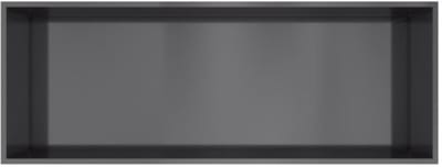 Hotbath &More Inbouwnis - 30 x 80 x 10 cm - Geborsteld Zwart PVD