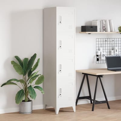 vidaXL - Lockerkast - met - 4 - vakken - 38x45x180 - cm