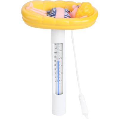 Mooie Cartoon Vorm Drijvende Zwembad Thermometer Temperatuurmeter met Fahrenheit / Celsius Weergave yellow