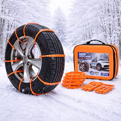 Sneeuwkettingen Auto – Sneeuwgrip voor IJs & Sneeuw – Universeel – 12-delig – Eenvoudige Montage