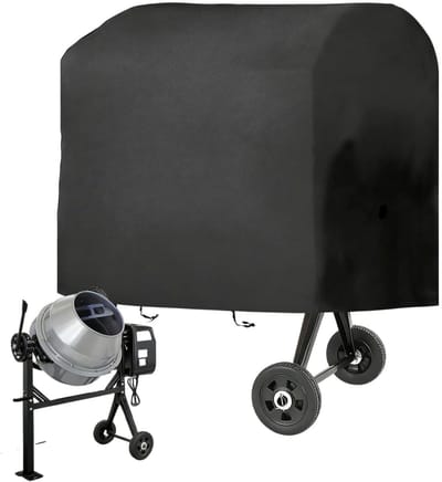 Betonmixer Afdekking - Beschermhoes Mixer - Apparatuur Beschermen - Waterdicht UV-bestendig - 130 x 80 x 110 cm - Grijs