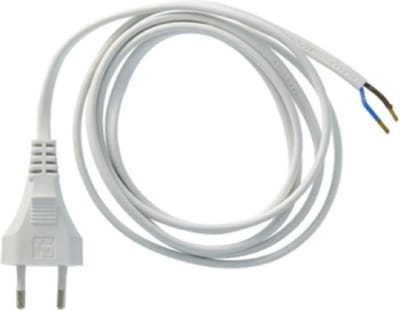 GAMMA euro aansluitsnoer | lengte 3 meter | 2 x 0.75 mm² | belastbaar tot 550 watt | wit