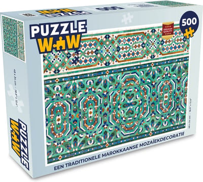 Puzzel Een traditionele Marokkaanse mozaïekdecoratie - Legpuzzel - Puzzel 500 stukjes
