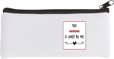 Akyol - this grandma is loved by me Etui - Oma - iemand die houdt van zijn oma - verjaardag - cadeautje voor oma - oma artikelen - kado - geschenk - 20 bij 9 cm