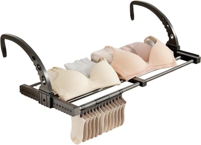Bedplank Slaapzaal - Nachtkastje Opvouwbaar - Extra Opbergruimte - Verstelbaar Uittrekbaar - 38-55 cm - Zwart