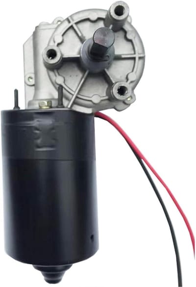 Poortopener, DC 24V 60W Wormwiel DC-reductiemotor 10-410 RpmApparatuur for garagedeur met volumepoortGaragedeuren, rolluikdeuren, schuifdeuren, Krachtige schuifpoort(280RPM)
