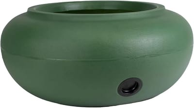 Lichtgewicht Tuinslang Opbergpot 21 Inch - Ruimte voor 75-100 Ft Slangen - Terrazzo Stijl - Groen