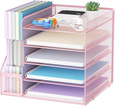 Bureau Organiser - 5-laags Papieren Brievenbak Organizer voor Kantoor