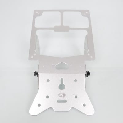 nummerplaathouder een voor solex aluminium zilver nieuw