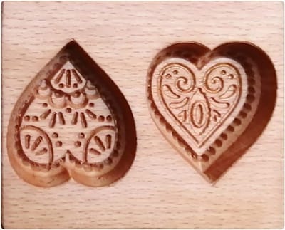 Houten Koekjesvormen voor Bakken, Hartvormige Koekjesmal voor DIY Koekjes, Biscuit en Peperkoek Decoratie