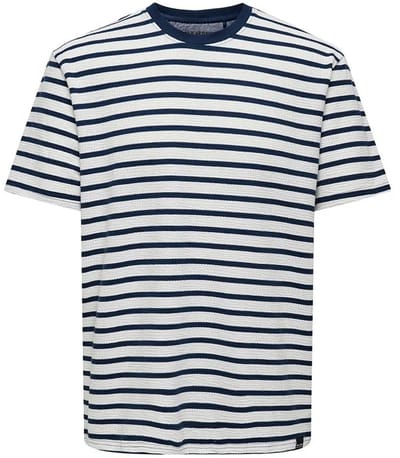 Only & Sons Kian Reg Seersucker T-shirt Met Korte Mouwen Veelkleurig XS Man