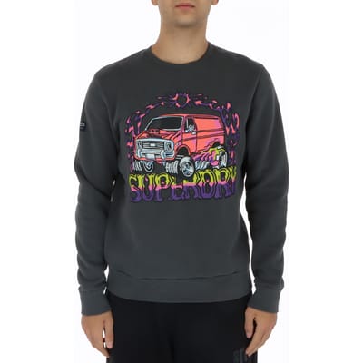 Sweater met patroon Superdry Motor Retro
