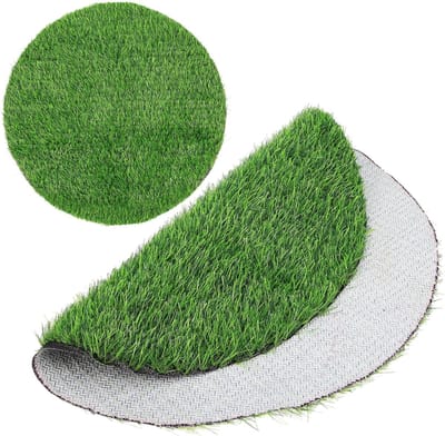 Kunstgrasmat - Decoratieve mat - Tafeldecoratie - Gladde materialen - 50 x 50 cm - Groen