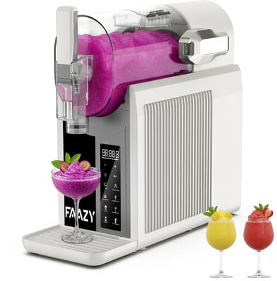 Slush Ijsmachine met Turbo Freeze - Zelfreinigend - 6 Slimme Programma's voor Slush, Smoothie, Cocktail, Milkshake, IJskoffie en Frozen Dranken - Wit
