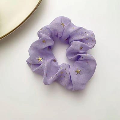 Attaches de cheveux douces et romantiques pour femmes Bandeau élégant en forme d'étoile Cercle de cheveux Couvre-chef Accessoires de cheveux simples violet