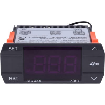 STC3000 220V Touch Digitale Temperatuurregelaar Thermostaat Met Sensor(30A) gray