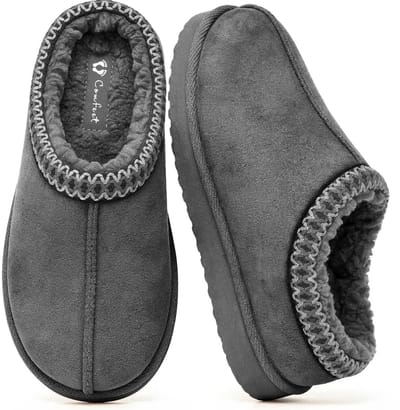 Pantoffels Dames - Sloffen - Maat 36/37 - Grijs - Anti-slip - Comfeet
