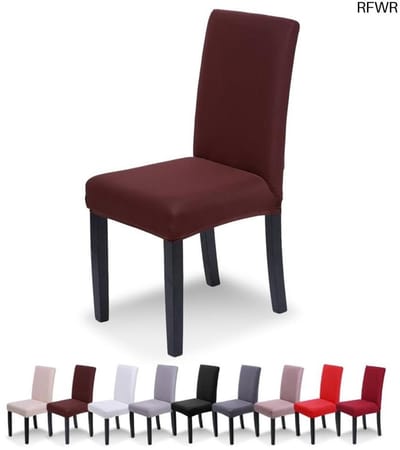 RFWR® Stoelhoezen 4-delig Set voor Eetkamer, Universale Pasvorm, Rekbaar en Duurzaam