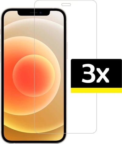 Screenprotector - Geschikt voor Apple iPhone 12 Mini - 3 Stuks - Volledige Dekking - Beschermglas - Gehard Glas - Tempered Glass - Screen Protector