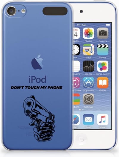 Apple iPod Touch 5 | 6 Silicone-hoesje Gun Don't Touch My Phone