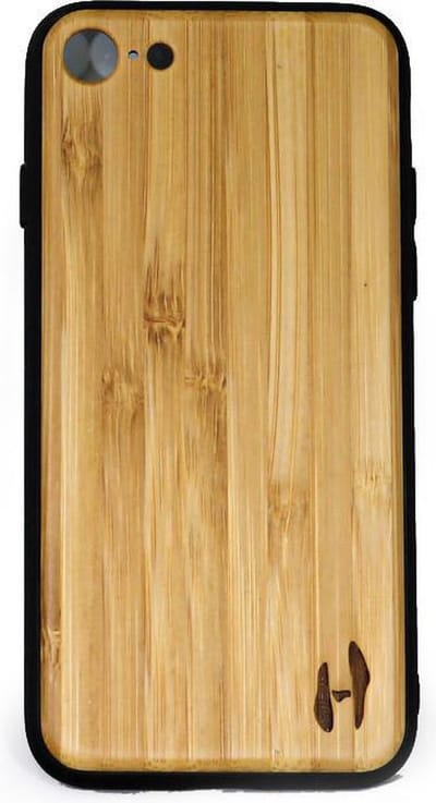 Houten TPU case, iPhone SE - Bamboe