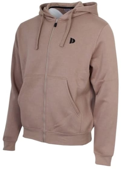 Donnay - Sweatvest met capuchon (Bruce) - Sportvest - Heren - Taupe-grey (068) - maat S