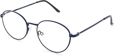 Leesbril MPG MLH061 - sterkte +1.00 - Kleur Blauw – Klassiek & Comfortabel - Elegante lichtmetalen unisex leesbril - Incl. etui en doekje