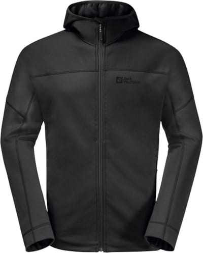 Jack Wolfskin Hirschberg Hooded FZ M 1710881-6000, Mannen, Zwart, Fleece, maat: 3XL