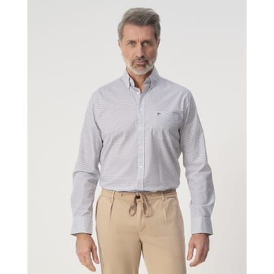 Campbell Casual overhemd donker