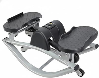 Trainingsmachine - Stepper machine - Full body workout - Low impact cardio - Compact design - Zwart