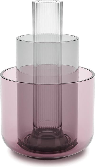 Umbra Layla vaas 15x27x15cm 3 stuks glas kleurmix