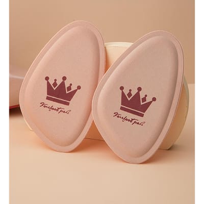 Coussinets d'avant-pied pour femmes, soulagement de la douleur, semelles intérieures demi-taille, coussinets antidérapants, coussinets respirants absorbant la transpiration pour chaussures beige