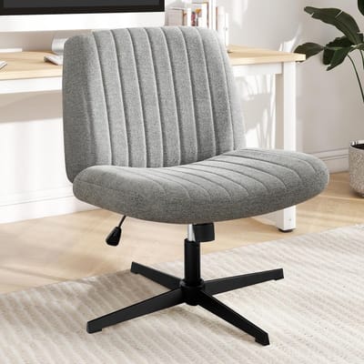 Ergonomische Zitting zonder Wieltjes - Breed & Comfortabel Zwenkfauteuil