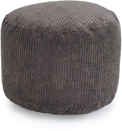 Ronde Zitzak Voetenbankje- Poef Rond - Voetsteun voor Binnen - Ergonomisch Ontworpen Poef - Ultra Comfortabel & Duurzaam Poefs
